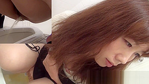 Beautiful and sexy Japanese chicks piss in public toilet HD Asian