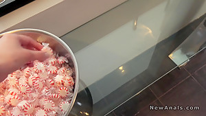 Blonde girlfriend takes ass to mouth in bedroom HD Ass to Mouth