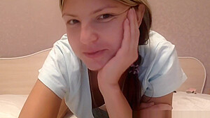 Skype meeting with big fan HD Babe