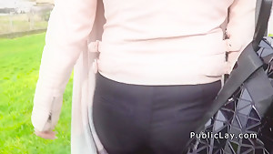 Stranger bangs blonde outdoor for money HD Babe