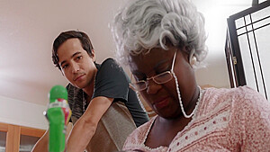 Noemie Bilas And Ricky Spanish Decided To Seduce Grandmother HD Big Ass