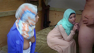 Two arab whores share an American soldiers cock HD Arab