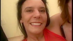 her first anal gangbang party HD Bukkake