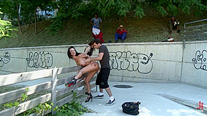 Gorgeous Franceska Jaimes Public Anal Fisting HD Bondage